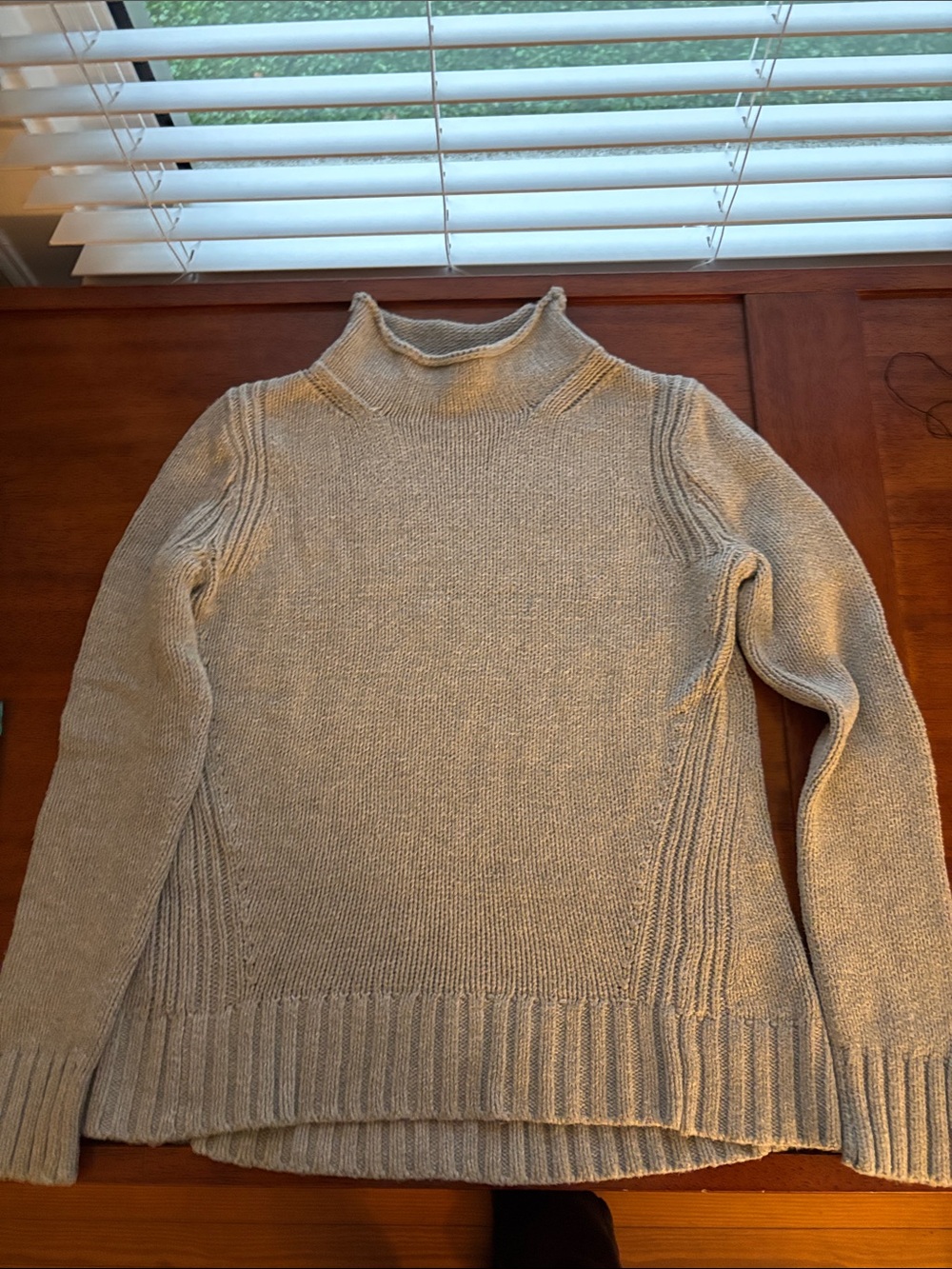 J.Crew Women’s Rollneck Cotton Knit Sweater - Gray - XS